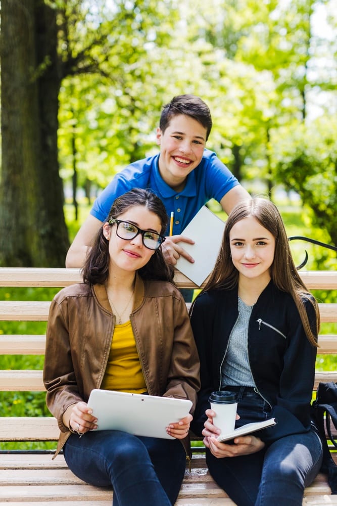 Ivysion students on campus